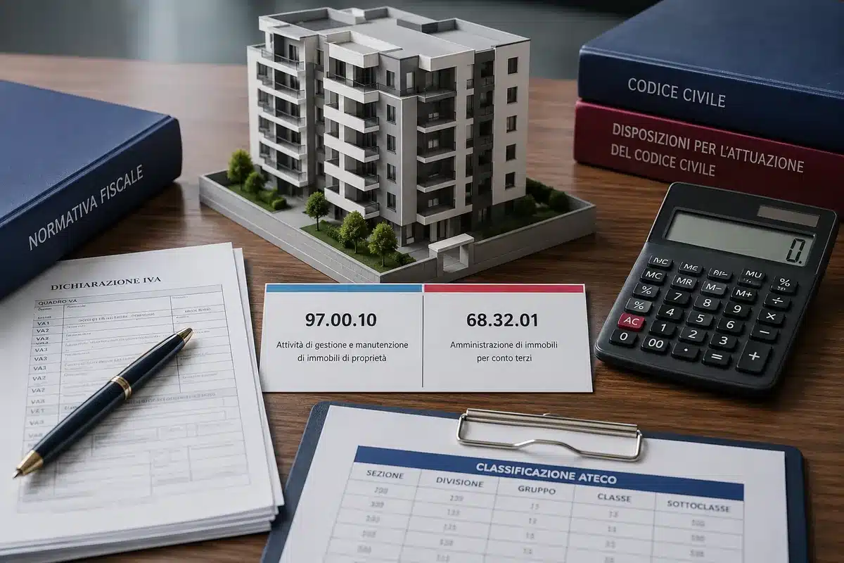 Codice ATECO del condominio e dell’amministratore nel 2026
